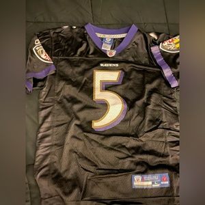 Men’s NFL Equipment Reebok Youth Large Joe Flacco Ravens Jersey 🟣⚫️🔥